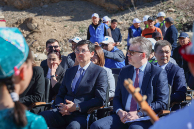 В Таласской области заложили капсулу под строительство комплекса малых ГЭС