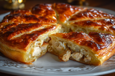 Пирог со вкусом самсы из ленивого слоеного теста за 10 минут &mdash; сочный, слоистый, хрустящий