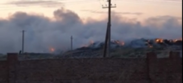 Полигон ТБО вновь горел в Семее