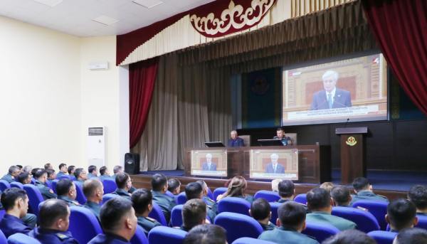 Военнослужащие Национальной гвардии обсудили Послание Президента, прозвучавшее в прямом эфире