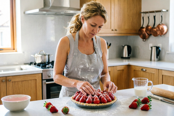 3 простых пирога с клубникой: песочный, заливной, из готового теста