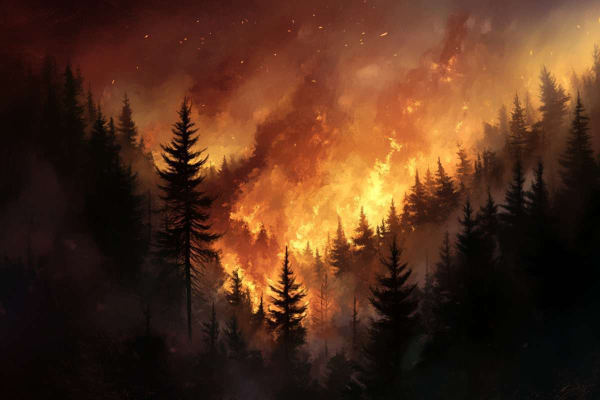 На юге Франции бушуют лесные пожары