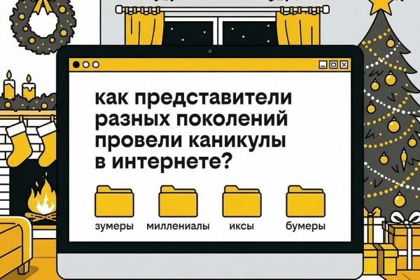 На январских каникулах зумеры смотрели видео, а миллениалы общались с ИИ