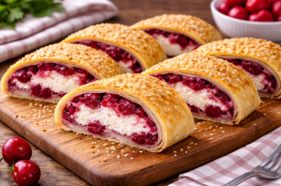 Беру лаваш и вишню &mdash; пеку быстрый штрудель: вкус как в кондитерской и без вреда для фигуры