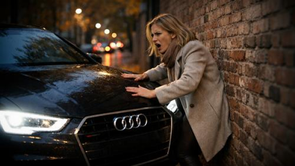 Гражданку прижали Audi для получения 200 000 рублей