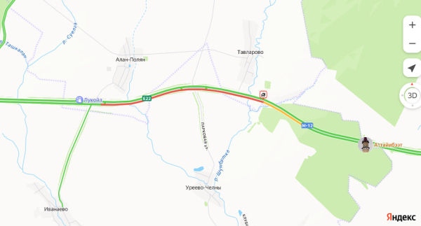 На&nbsp;трассе Казань &ndash; Челны образовалась 5-километровая пробка из-за ДТП
